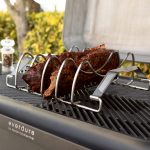 Meat rack on force barbeque
